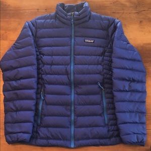 Patagonia Down Sweater Jacket Blue Medium